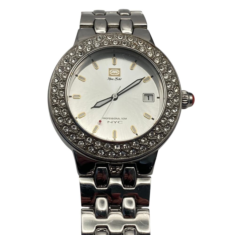 Marc Echo NYC Watch E95004G1 40MM - Fresh Battery - WR 50m - Wrist 6-6.25' Date